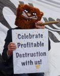 Anti-Fracking Red Line Protest Manchester
